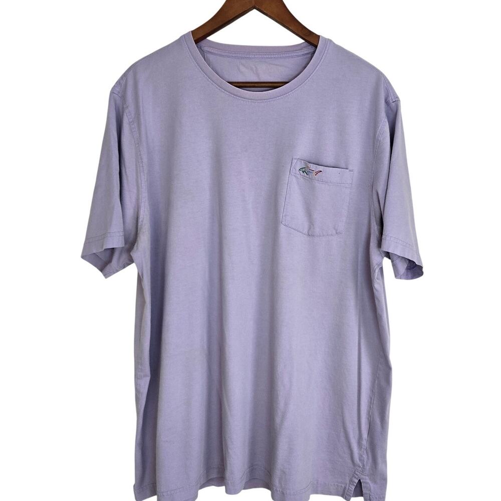 Greg Norman Purple Cotton Golf Shirt Embroidered Shark Logo Classic Fit Size L